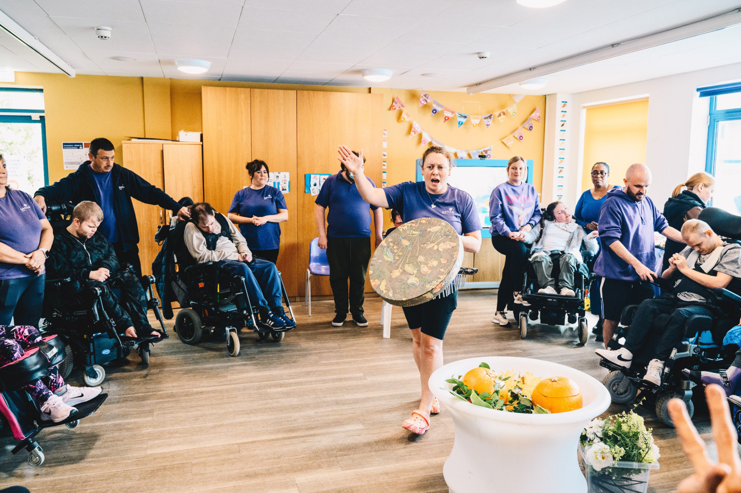 Group of people during an activity